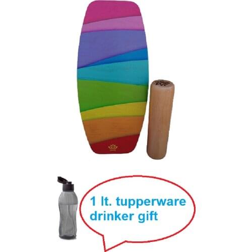 Wooden Balance Board, Surfing, Skating, Fitness, Yoga, skateboard Snowboard for Training and Coordination Exercise Portable Equipment