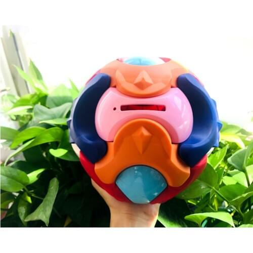Toddler Assemble Piggy Bank Early Education Intelligence Disassembly Toy Ball Colorful Childrens Educational Toys