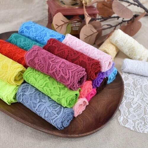 Elastic 8CM Wide Lace Trim Lace Cloth Decoration with Handmade DIY Material Accessories Fabric Skirt Hem Clothes