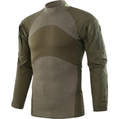 Outdoor Camping Climbing Riding Camouflage Shirt Field Combat Training Airsoft Shooting Hunting Tactical Military Uniforms Tops