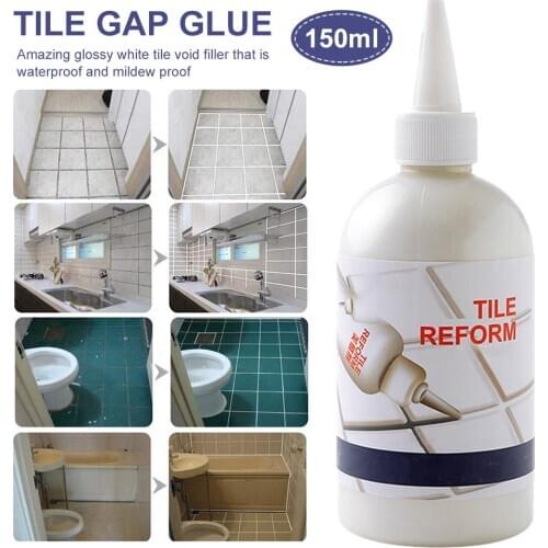 150ML Tile Gap Glue Durable Efficient Gap Refill Gel Tile Grout Repair Sealant Restorer for Bathtub Washbasin Porch