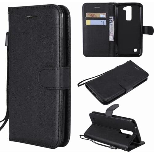 Leather Case For LG K7 K8 Case Flip Magnetic Wallet Card Holder Stand Cover For LG K 8 7 Lte K350 K350E K350N 5.0"Phone Bag Case