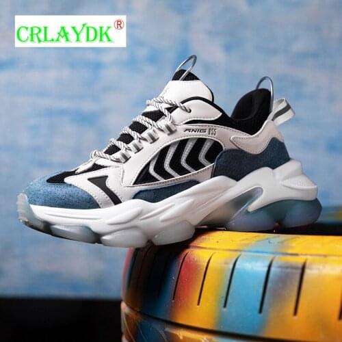 CRLAYDK Fashion INS Hot Mens Sneakers Thick Sole Sports Running Youth Boys Shoes Outdoor Walking Breathable Tennis for Students