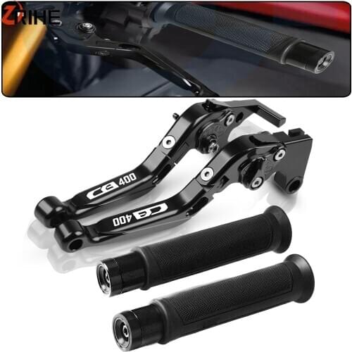 Motorcycle Adjustable Folding Extendable Brake Clutch Levers Moto Handlebar Grips For HONDA CB400 VTEC 1992-1998 1997 1996 1995