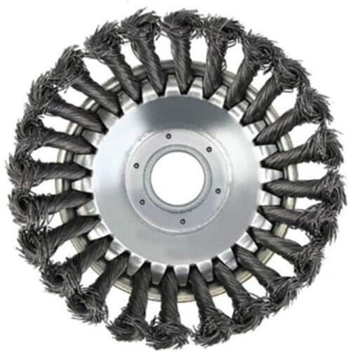 150mm Garden Lawn Brushcutter Head Trimmer for Grass Weed Cutting Stainlss Steel Round Wired Tray Power Parts Tool for Lawnmover