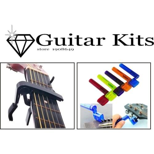 NEW high quality Classic Folk Acoustic Electric Tune Quick Change Trigger Guitar Capo&Guitar String Winder Peg Bridge Pin Tool