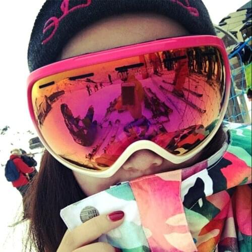 2019 Gsou Snow Men Women Ski Goggles Winter Outdoor Professional Snowboard Protection Unisex Snow Skiing Sports Anti-fog Glasses