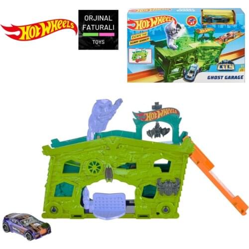Hot Wheels Ghost Garage Playset FJN38 Great Birthday Gift Toys Play Set Car Track Model for Children Accessories