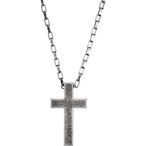 Stainless Steel Hip Hop Vintage Fashion Men Punk Rock Cross Pendant Necklace Jewelry Gift For Him