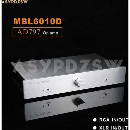 Fully balanced AD797 Preamplifier base on MBL6010D Circuit RCA/XLR IN and OUT