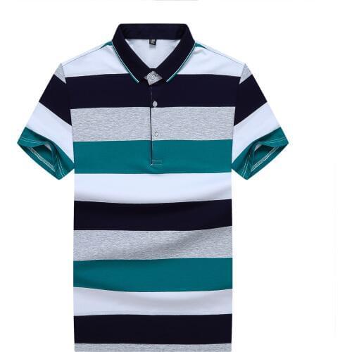 Casual Lapel T-shirt Loose Large Size Short-sleeved and Fertilizer Extra Large Youth Mens T-shirt