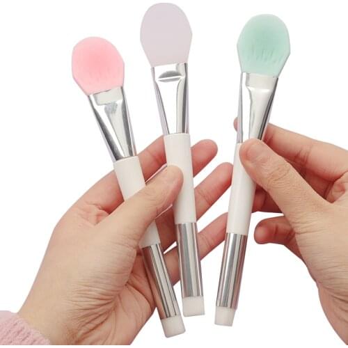 1 Pc Professional Makeup Brushes Face Mask Brush Silicone Gel Diy Cosmetic Beauty Tools 3 Color Soft Women Skin Face Care Tool