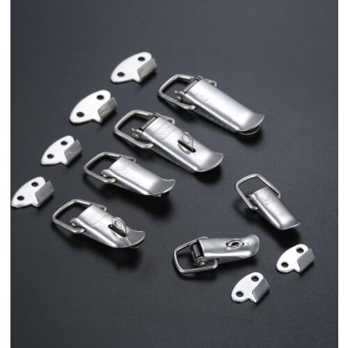 Stainless Steel Toggle Latch Catch Hasp Wooden Box Toolbox Cabinet Aviation Case Luggage Buckle Furniture Hardware