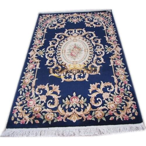 Wool large carpet carpet handmade french knotted Plush savonery Made carpet for bathroomcarpet livingroom carpet3d carpet