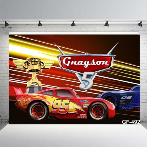 Sports Photo Background Monster Truck Hotwheels Race Car Baby Birthday Party Backdrop Photophone Vinyl Photocall Decor