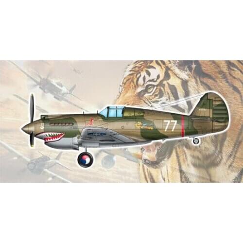 Trumpeter 05807 1/48 H-81A-2 (AVG) Fighter Airplane Jet DIY Model Aircraft Kit TH06505-SMT6