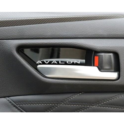 Car Interior Door Handle Ornament for Toyota Avalon Stainless Steel Accessories Car Styling 4pcs