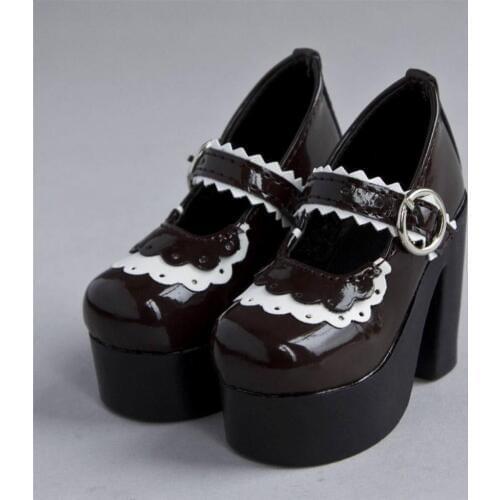 [wamami] 55# Brown 1/3 SD DOD BJD Dollfie High-Heels Synthenic Leather Shoes