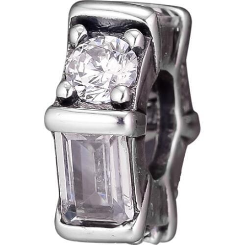CKK Silver 925 Jewelry Ice Sculpture Spacer Charm Beads Fits Original Bracelets & Bangle Sterling Silver Making