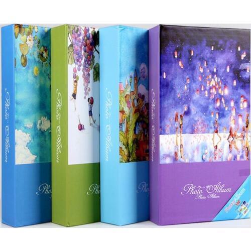 6 Inch 300 Sheets Interleaf Type Scenery Family Photo Album Scrapbook Classical Cartoon Photo Album Kid Gift scrapbooking album