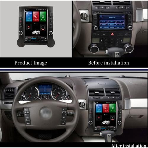 12.1 inch Vertical Screen Car Radio Stereo For Volkswagen Toureg 2003-2011 Car Autoradio GPS Navigation Multimedia DVD player