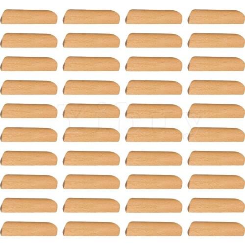 40 x Wooden Furniture Handle Pulls 96mm Hole Pitch for Wardrobe Cupboard