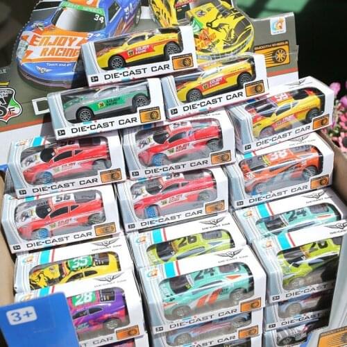 Graffiti Iron Sheet Inertia Alloy Racing Return Car Action Figures Cartoon Figure Model Ornaments Gifts Toys For Children
