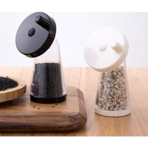 Kitchen Sesame Grinder Manual Complementary Food Spice Bottle Roasting Sea Salt Black Pepper Mill Candy Squeeze Grinding Bottles