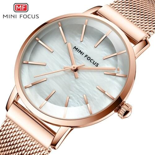 MINI FOCUS New Luxury Brand Women Watches Fashion Casual Quartz Ladies wrist watch Steel strap Waterproof Clock Relogio Feminino