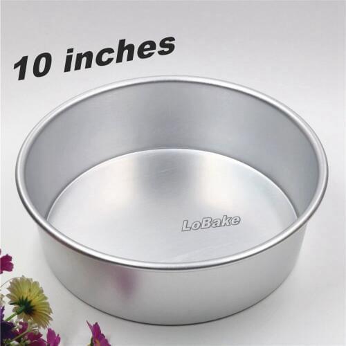 New 10 inches fixed bottom round aluminium alloy chiffon cake mould bread mold moulding boxes manualidades bakery supplies