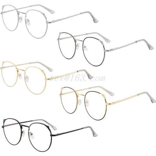 Anti Blue Light Cute Round Cat Ears Eyeglasses Frame Computer Eye Protection Optical Glasses Unisex