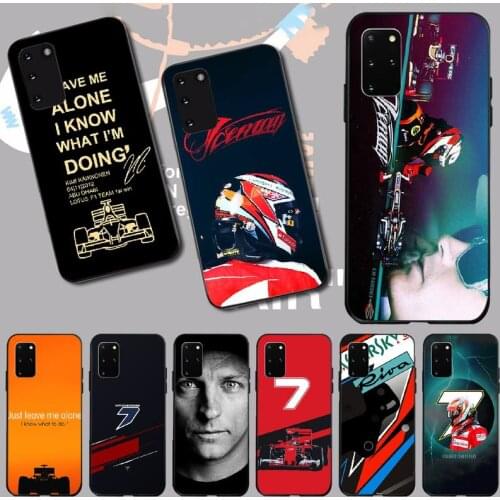 PENGHUWAN Kimi Raikkonen Just Leave Me Alone Cover Soft Shell Phone Case for Samsung S20 plus Ultra S6 S7 edge S8 S9 plus S10 5G