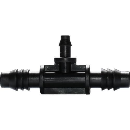 8/11 reducing tee barb connector 1/4 4/7 mist connector Tee garden irrigation tee hose splitter 3/8" water splitter 1/4" bar