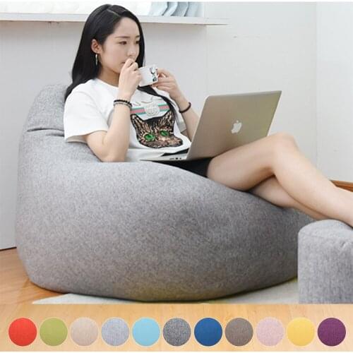 Removable Sofa Filler Lazy Sofa Cover Chairs Bedroom Ottoman Lounger Seat Bean Bag Pouf Puff Couch Tatami Garden Deckchair