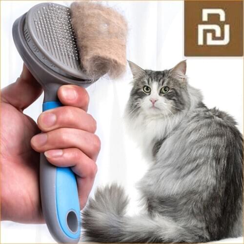Youpin Pet Cat Hair Removal Brush Comb Pet Grooming Tools Hair Shedding Trimmer Comb for Cats