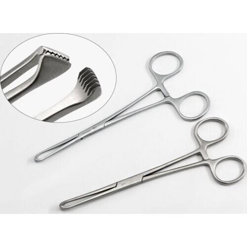 Stainless steel tissue forceps cervical forceps mouse tooth forceps grip soft tissue Alice forceps leather forceps surgical forc