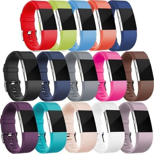 Silicone Replacement Bands For Fitbit Charge 2 Band Wristband Accessories Wrist Bracelet Strap For Fitbit Charge2 Band Smart