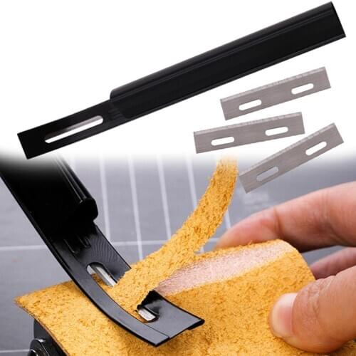 Steel Safety Skiver Beveler Thinning Leather Craft Blade Knife with 3 Blades DIY Seams Tool Sewing Leathercraft Cutting Tool