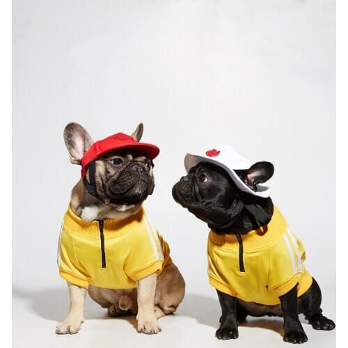 French Bulldog Pug Jersey Sweater Dog Hoodie Jacket Clothes Pet Winter Warm Apparel Small Medium Dogs Teddy Dropshipping TPC01