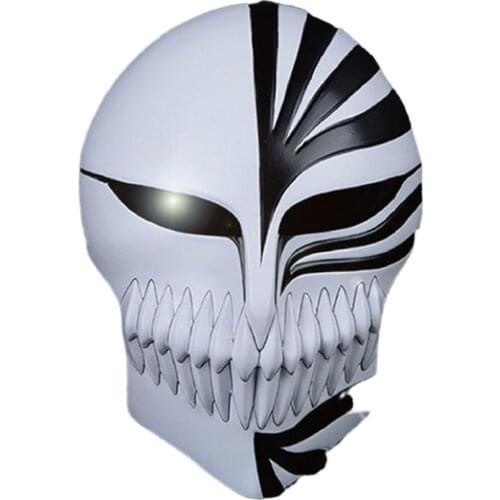 Unisex Anime Cartoon 3D BLEACH Kurosaki Ichigo Halloween Masquerade Mask Facepiece Cosplay Costumes