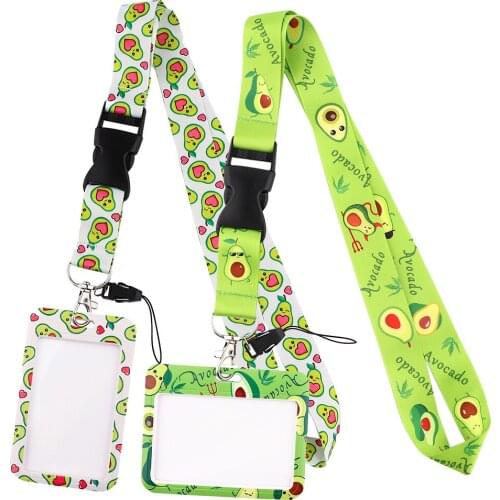 YL195 New Avocado Lanyards for Key Neck Strap lanyard card ID Holder Gym Key Chain Key Holder DIY Hang Rope Key Rings Fashion
