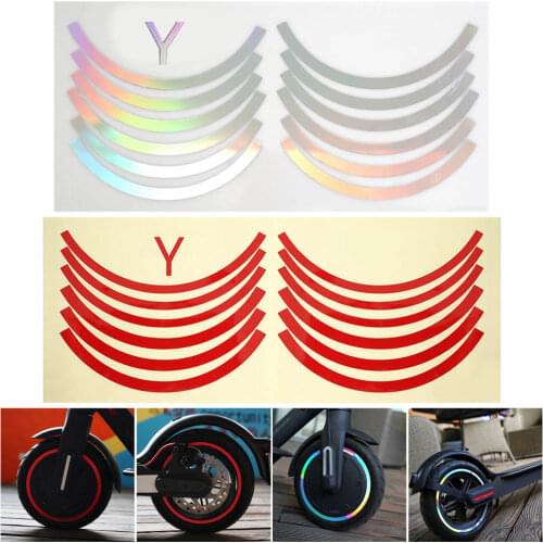 Wheel Hub Protective Reflective Sticker for Xiaomi M365 Pro 1s Electric Scooter Wheel Sticke Parts Scooter Accessories