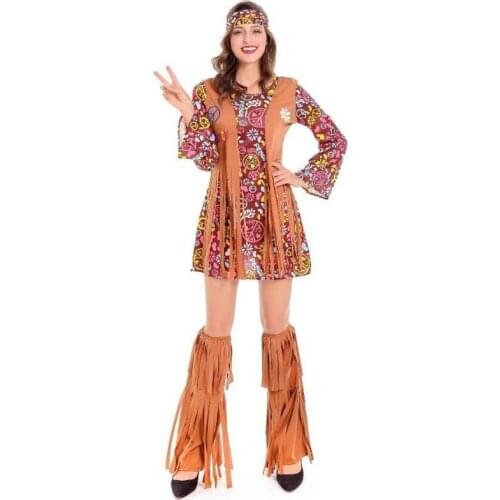 Aboriginal Clothing Woman Indian Style dress Halloween Barbarian Costume Leopard African Primitive Savage Cosplay Costume