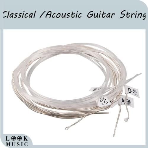 Alice AC130-H 6Pcs/set Nylon Classical Guitar Strings (.0285-.044) Hard Tension