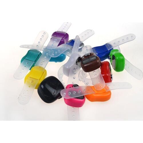 DHL Fedex Free Shipping 200 pcs New Arrive Muslim Finger Ring Tally Counter Digital Tasbeeh Tasbih