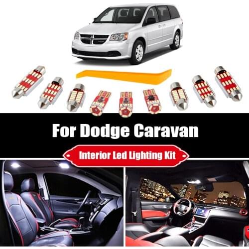 For Dodge Grand Caravan 1996-2019 2020 Canbus Vehicle LED Interior Map Dome Trunk Door Light Bulbs Car Lighting Accessories