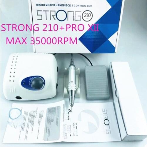 35000rpm Strong 210 Electric Nail Drill 65W Milling Machine for Manicure Pedicure Nail Drill Apparatus for Manicure Machine Tool