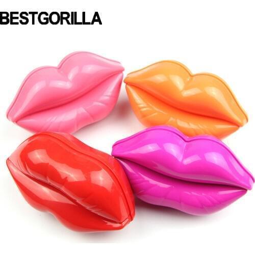 Hot Sale sexy red lips woman Magic Handle Tangle mirror Detangling Comb Shower Hair Brush Salon Styling Tamer Head Massager