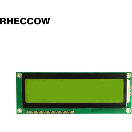 RHECCOW 5v 16032 160*32 dots Graphic Matrix LCD Module Yellow Green Backlight Black character size is 122*44