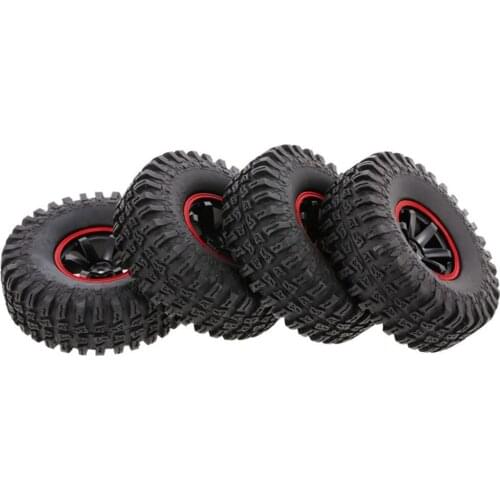 4Pcs Climbing Car Off-road Wheel Rim And Tires For 1/10 Monster Truck Racing RC Car Accessories Component